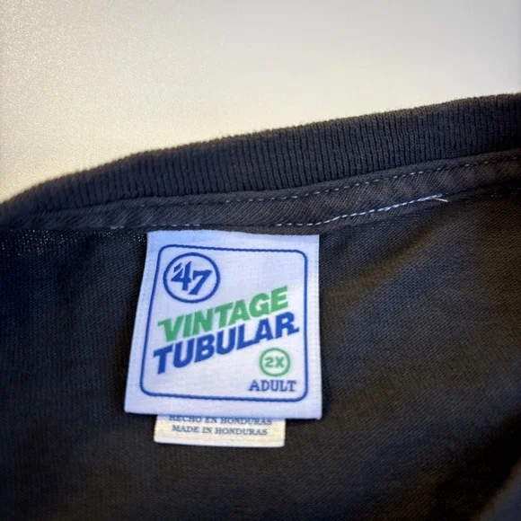 47' brand Vintage Tubular DALLAS MAVERICKS  Distressed Tshirt Adult 2X - Picture 5 of 6